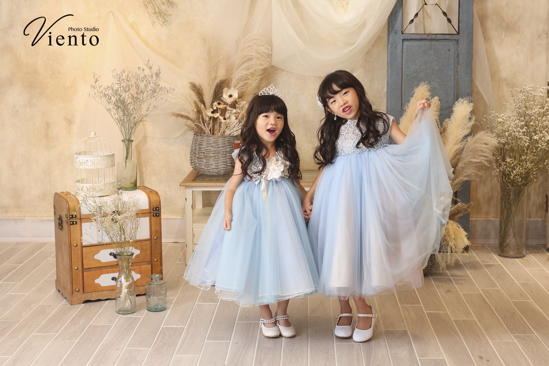 おしゃれなハーフバースデーフォト愛知県のおしゃれフォトスタジオ 家族日和 清須店