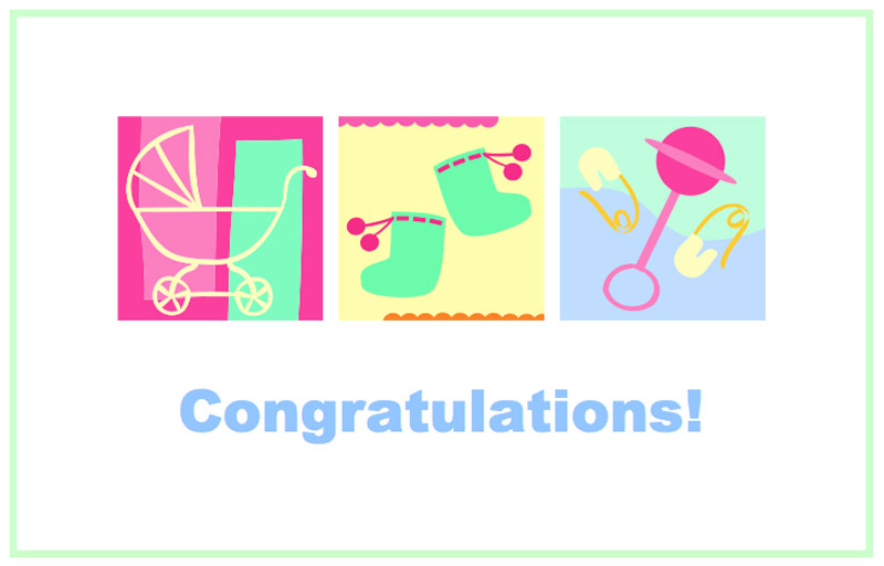 無料テンプレート45選！命名カード出産内祝いカード作成-電脳名刺