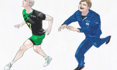 ものすごく雑な二舞。 もっと丁寧に描きたかったけど時間が。>д<佳菜🌱🌱連載準備中 さんのマンガツイコミ 仮