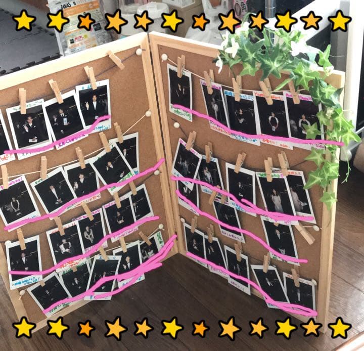 ウェルカムスペース用☆チェキボード 40枚 &チェキ用アルバム 32枚 &花びら - メルカリ