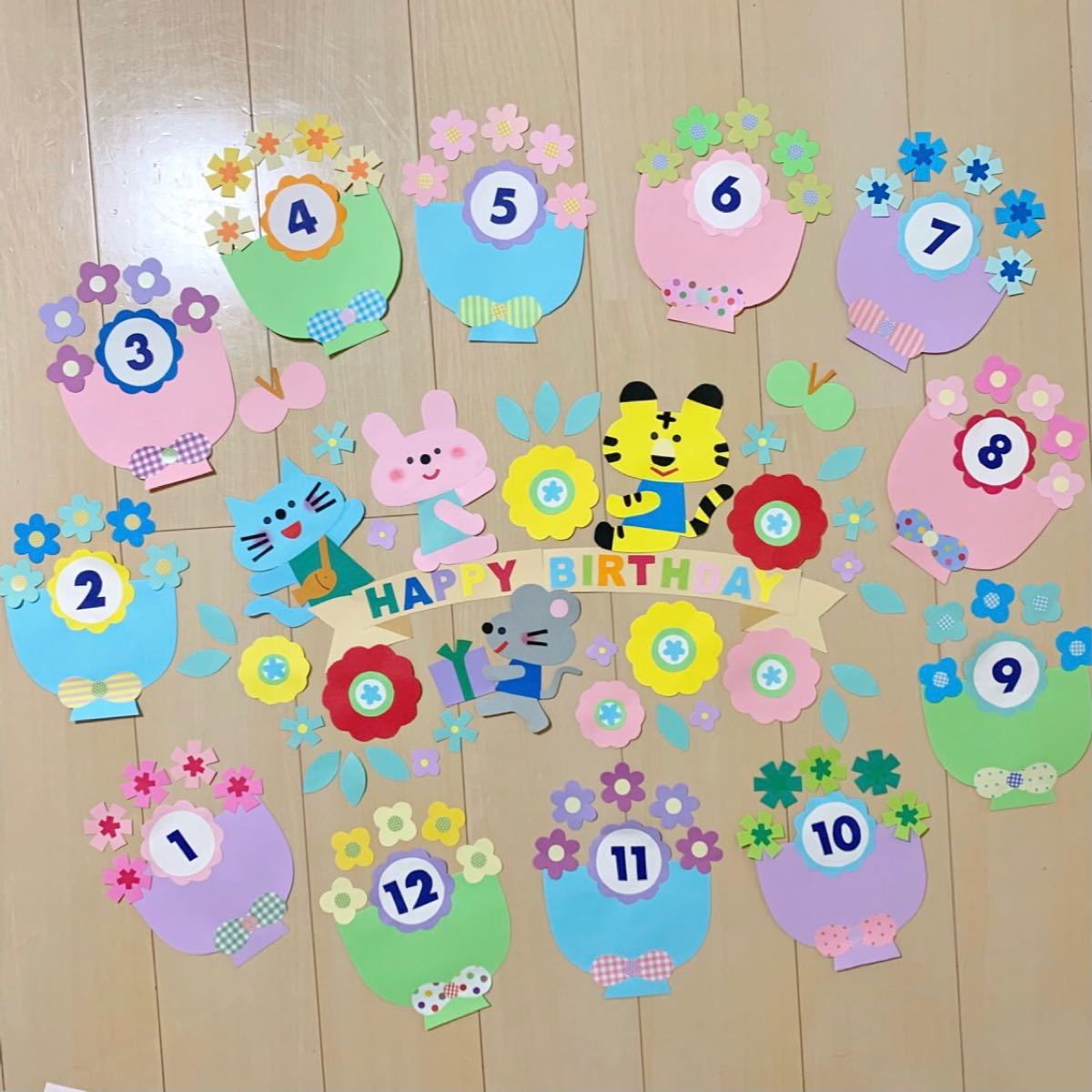 ミニオンとポケモンの可愛い誕生表とカレンダー作成