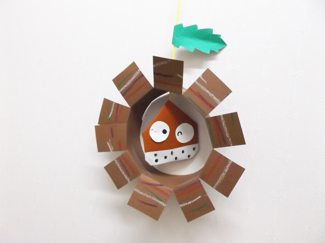 ミニ壁面飾り 保育壁面 ＊栗拾い＊ 雑貨・その他 sawa8sami 通販 14317625Creema クリーマ