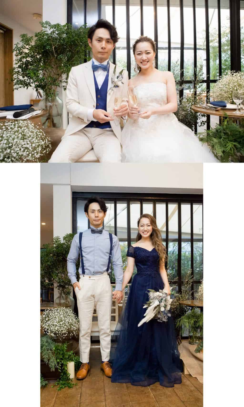 新郎のお色直し事例カラードレスに合わせて - 東京・表参道のBOTTONE