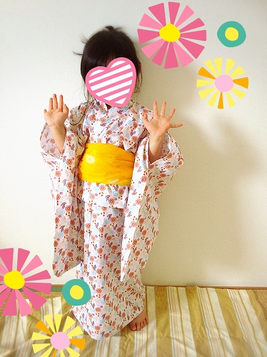 涼しげで可愛い♪こども用セパレート浴衣の作り方 サイズ110〜130nunocoto fabric