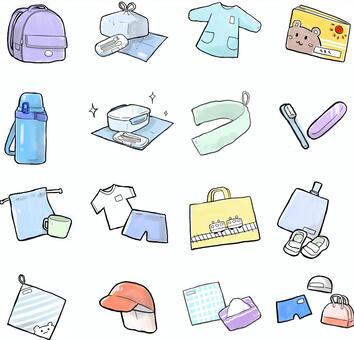 素材 プールの持ちものジャブノオウチ