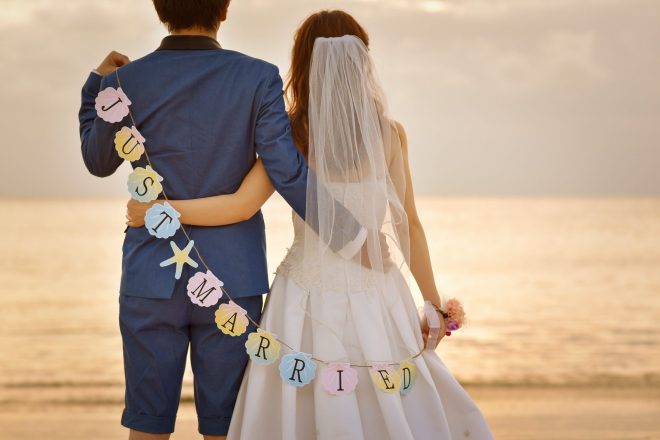 ≪売れ筋ランキング2位≫ 結婚しましたガーランド結婚式前撮りアイテム、ウェディング小物