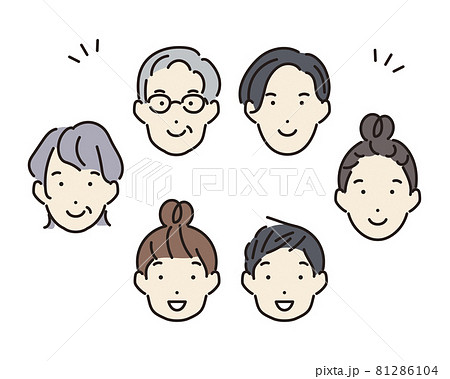 家族のイラスト一覧商用可・フリーイラスト素材ソコスト