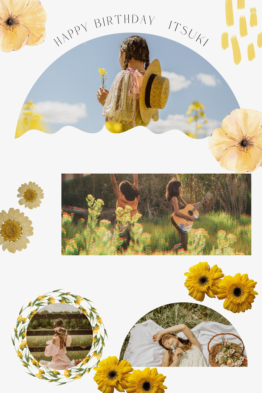 赤ちゃんの写真コラージュテンプレートでおしゃれなデザインを無料で作成！Canva