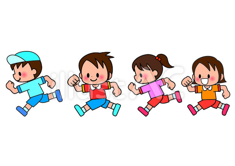 いろいろな走る人たちのイラスト 学生かわいいフリー素材集 いらすとや