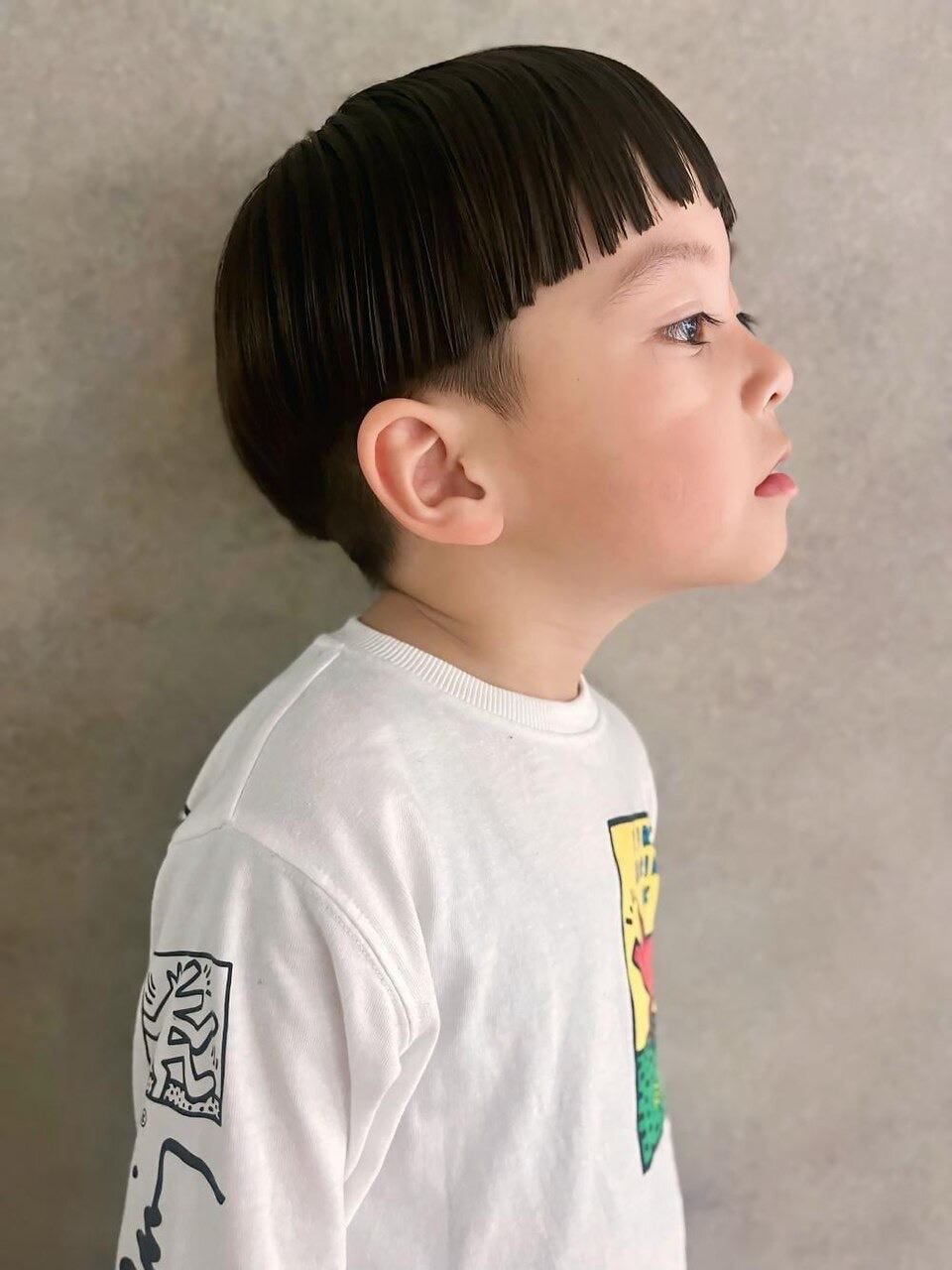 キッズカット男の子パツっとボブ美容師美容院美容室ヘアサロン広島美容師広島美容院広島美容室広島ショートヘア広島ボブ広島メンズカットフォローバックサロンスタイルヘアスタイル美容師さんと繋がりたいfollowme