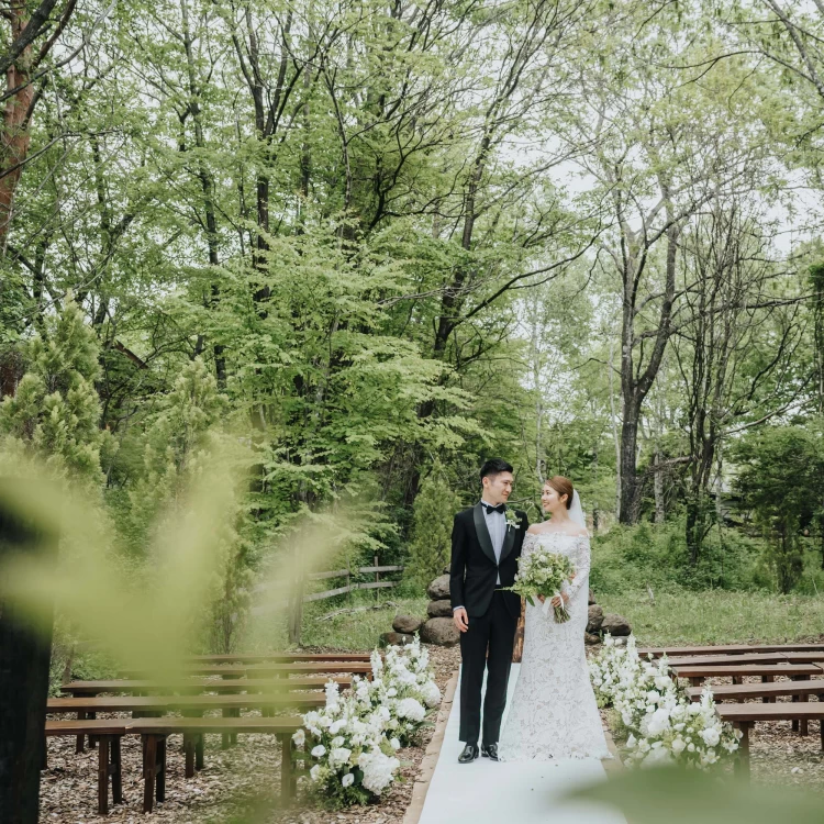 前撮り 福岡・熊本 森の中の一枚前撮り・フォトウェディング専門店のTHE WEDDING TOWN 熊本・福岡