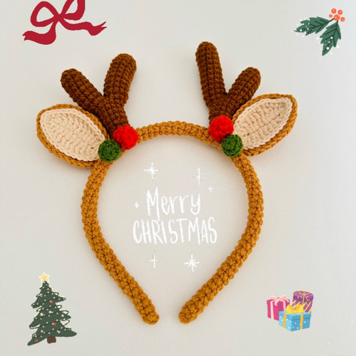 トナカイカチューシャの作り方角と耳付き – Monosiri