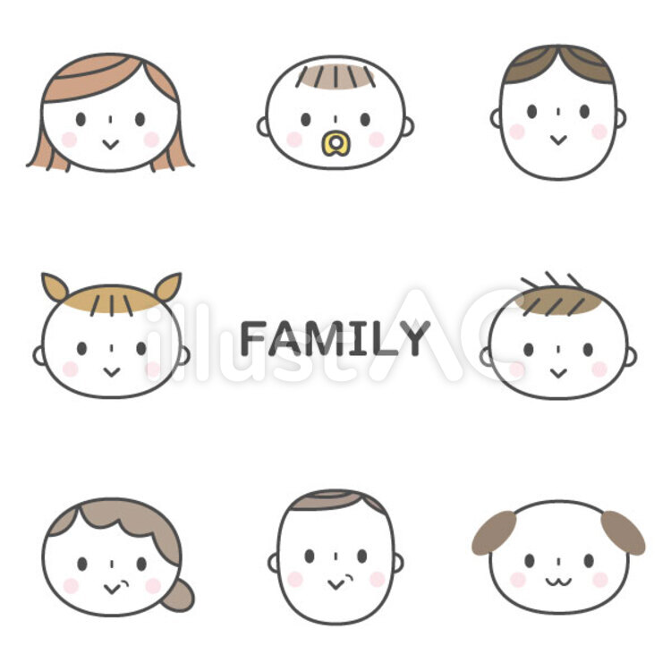 家族の笑顔 イラスト素材4837217- フォトライブラリ