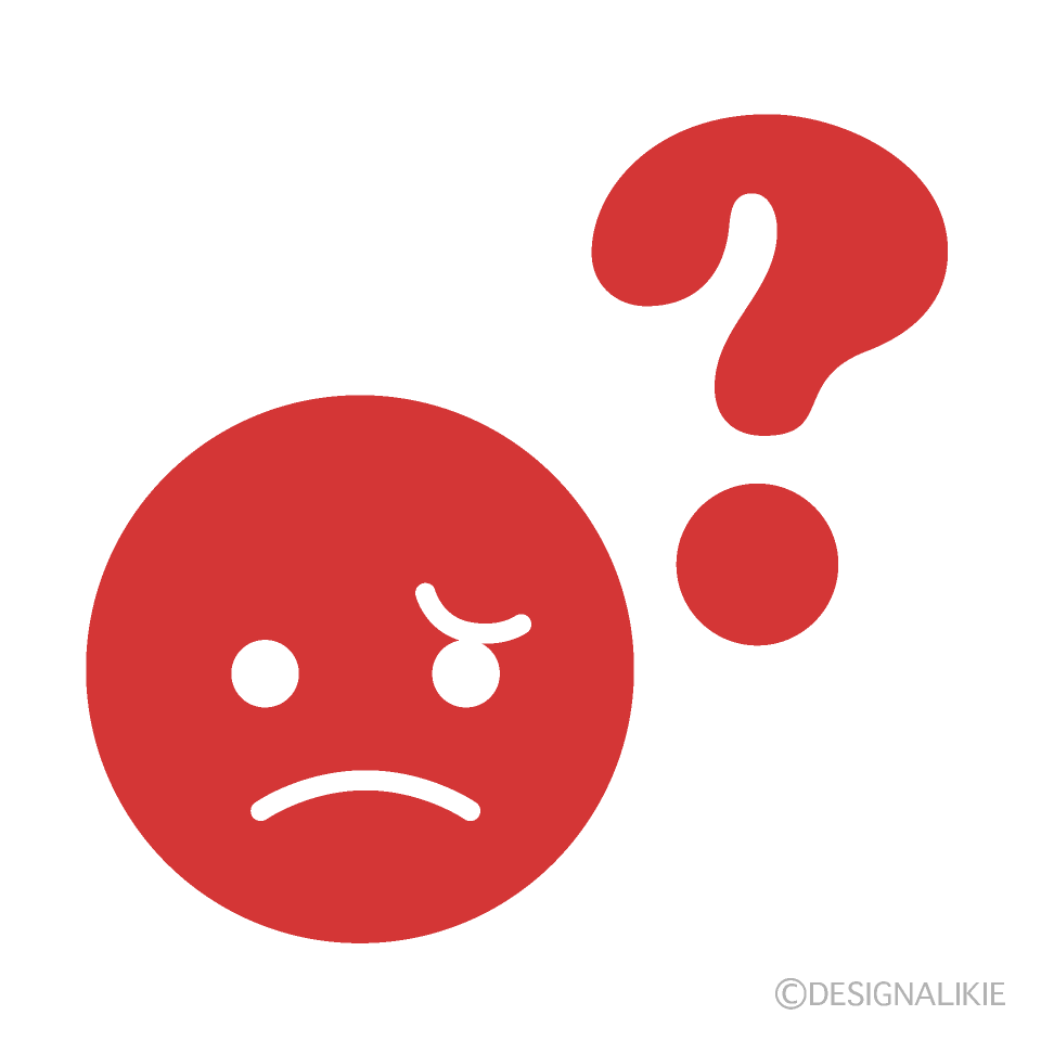 疑問・はてなを浮かべる男女のイラスト無料のフリー素材 イラストエイト