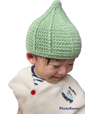 ●編み針セット １〜２歳用！ メイクメイクで編むホイップ帽子 手編みキット 毛糸 無料編み図 編みものキット とんがり帽子