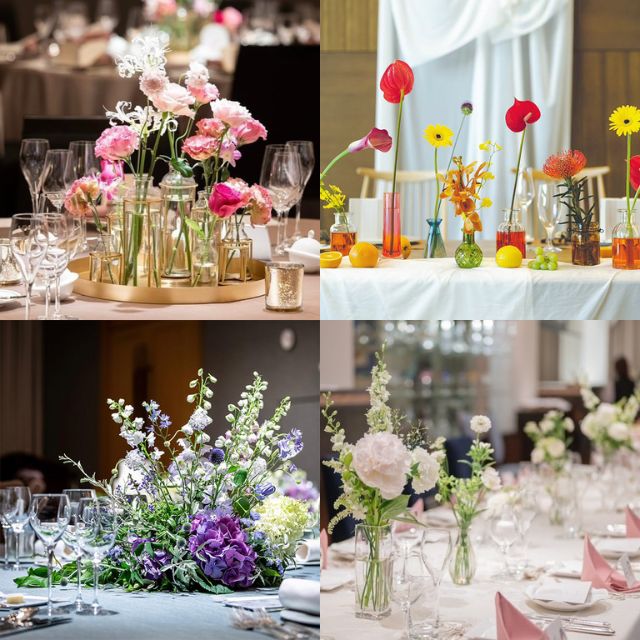 会場装花、グリーン フラワー・コーディネートBOOK グリーンのパーティ・装花スタイル 31選