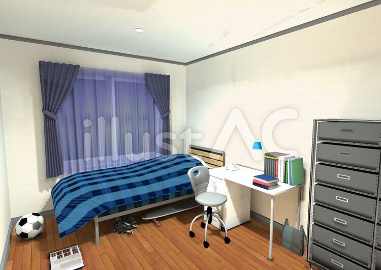 フリーイラストおもちゃが置かれた子供部屋の風景でアハ体験GAHAG著作権フリー写真・イラスト素材集 - GAHAG著作権フリー 写真・イラスト素材集