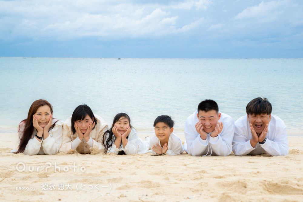 自分じゃ撮れないクオリティに感動♡家族で沖縄ロケーションフォト
