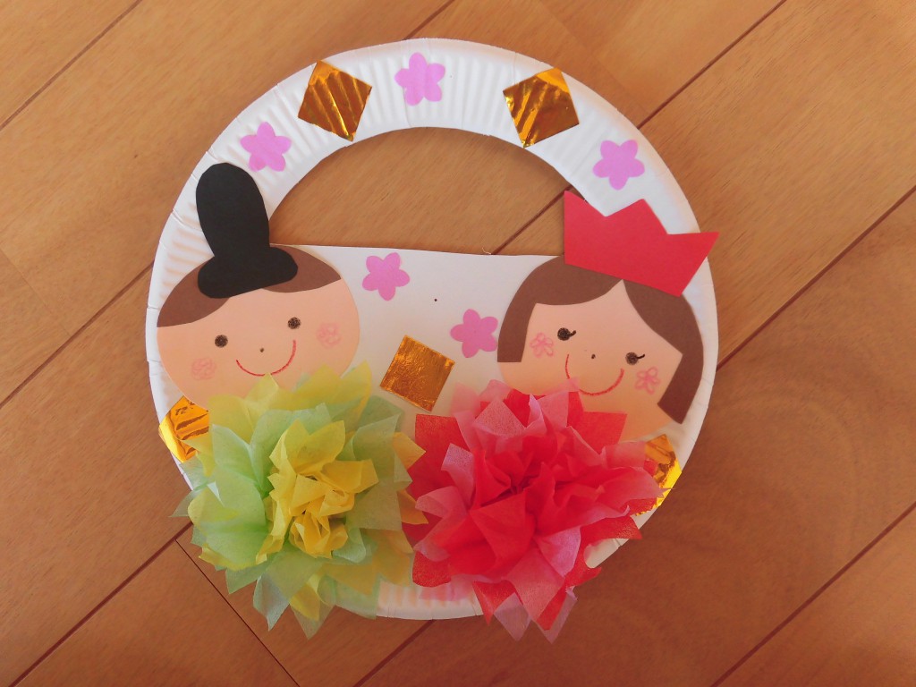 ひな祭り製作♪うさぎ組さん ^^♪ - チャレンジキッズ