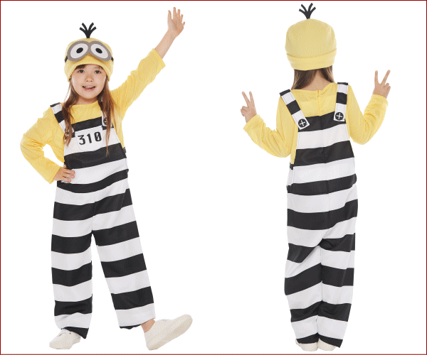 速発送 G ハロウィン コスプレ 子供 5点セット ミニオン 仮装 キッズ コスチューム ミニオンズ 子供服