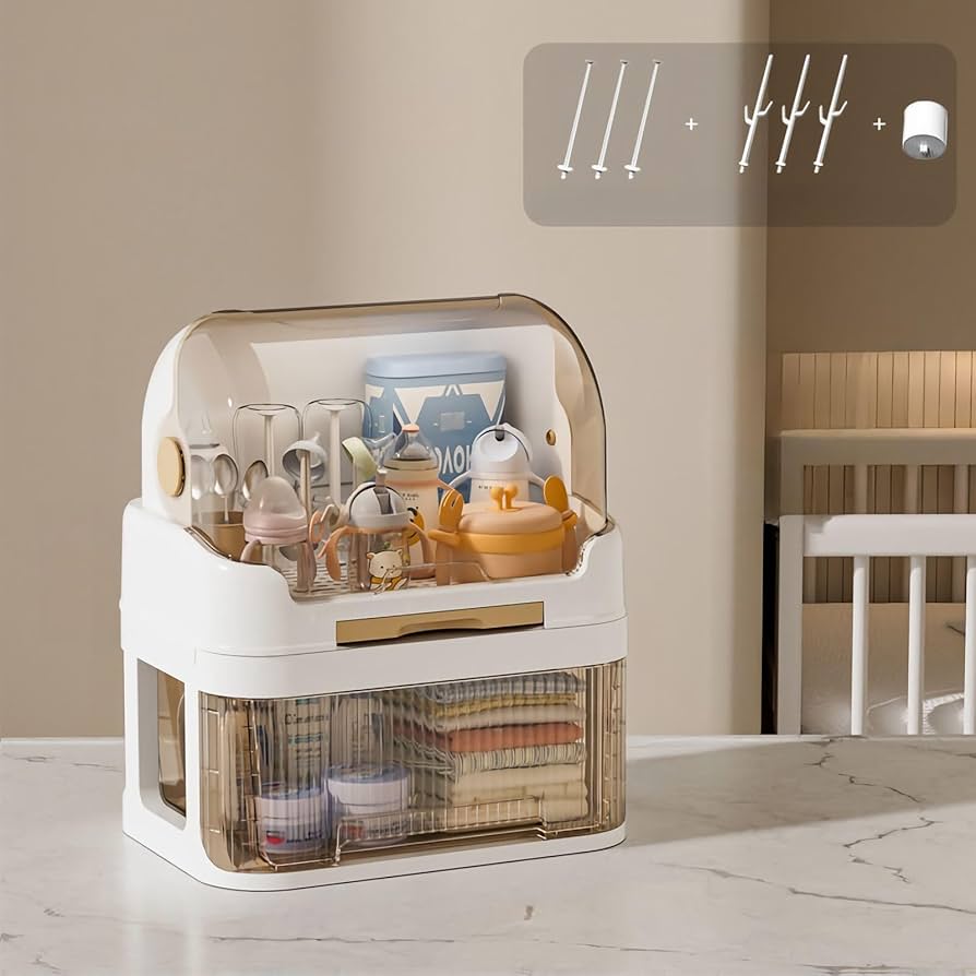 赤ちゃんのお世話グッズ収納にピッタリ子育ての役に立つ！IKEAのキッチンワゴン RASKOG 活用方法│mataiku マタイク