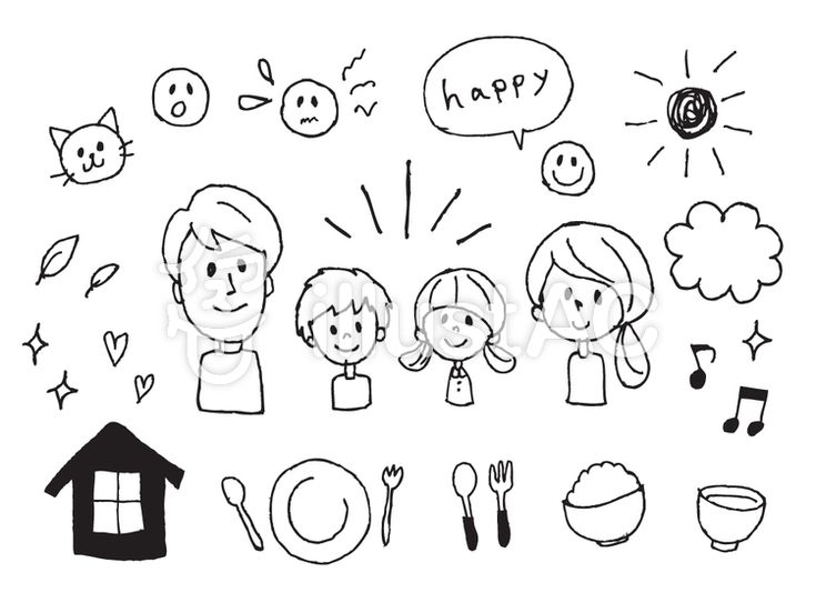 家族 イラストのかわいい手書き無料フリー素材まとめ - 3ページ目3ページ中- ONWAイラスト