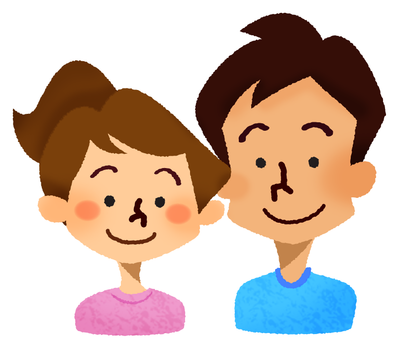 喜んでいるシニア夫婦のシンプルイラストのイラスト素材90502020- PIXTA