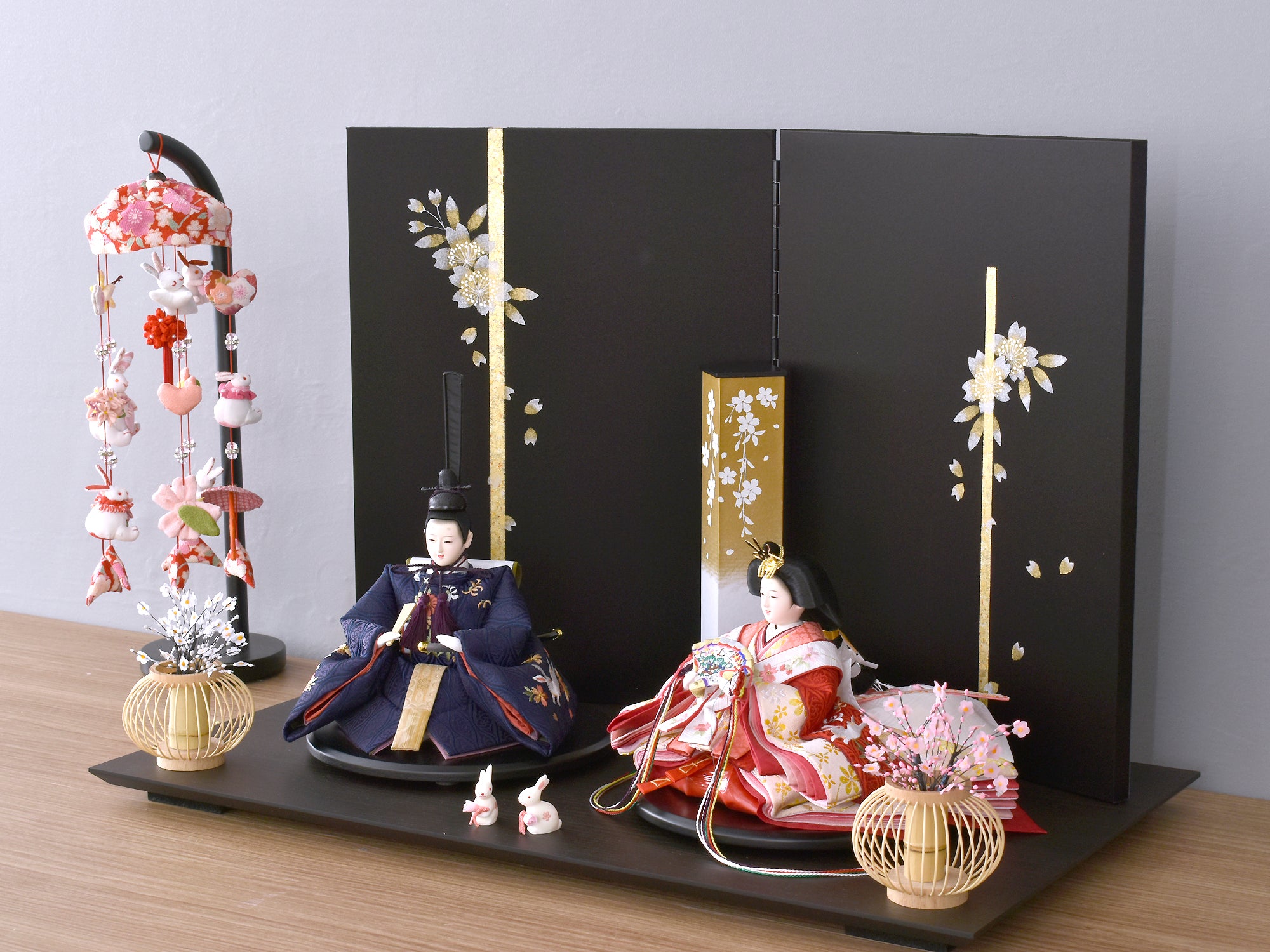 人形の田辺小倉雛 親王飾り