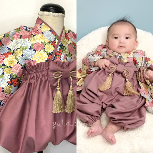 女の子にかわいい！後ろゴムアレンジ付きの ぽわん袖ブラウス ワンピース 型紙 作り方 女の子服 70-120