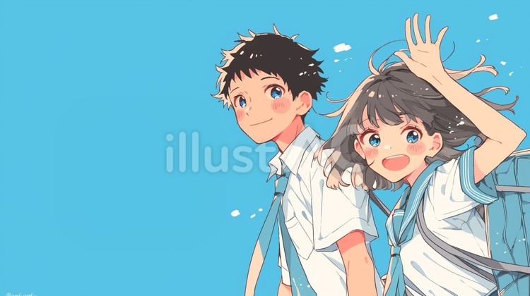 女の子と男の子の白い背景で隔離のキス。バレンタインの恋人。カップルはキス。かわいいキスのイラストのイラスト素材・ベクター Image 72278361