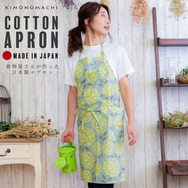 フルールエプロン 北欧風 キッチンエプロン 母の日 母の日エプロン おしゃれ 敬老の日 花柄 プレゼント・贈答用の通販Monchy Monchy