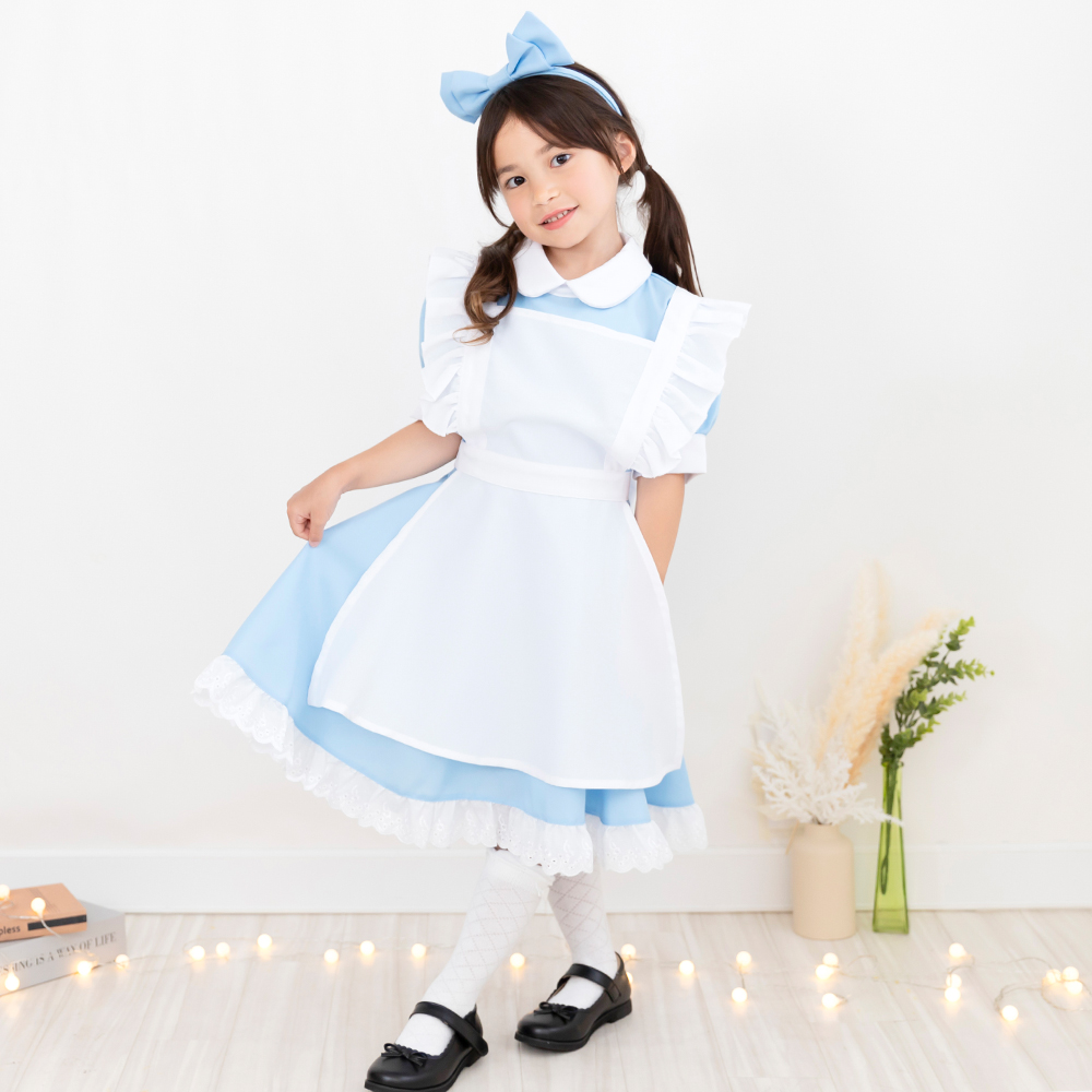 アリスのエプロン✨ 多目的キッズエプロン ハロウィン コスプレ 110〜120cm 子供服 handmade MARY 通販14413075Creema クリーマ