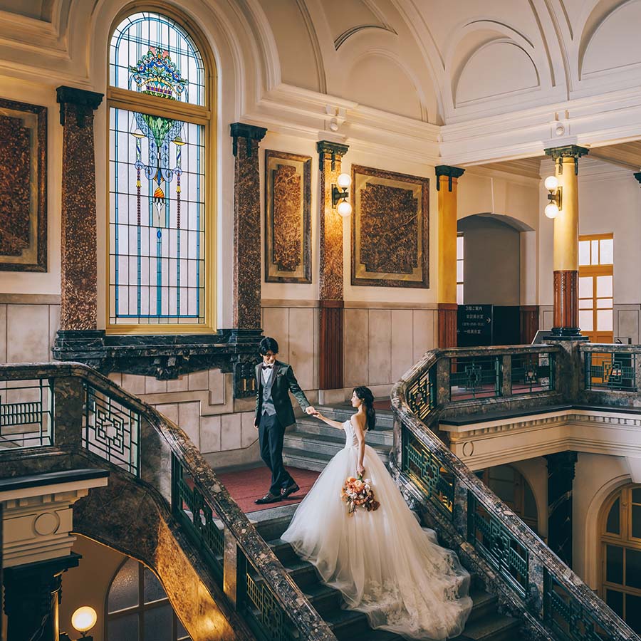 名古屋市市政資料館デコルテフォトグラフィー前撮り・フォトウェディング