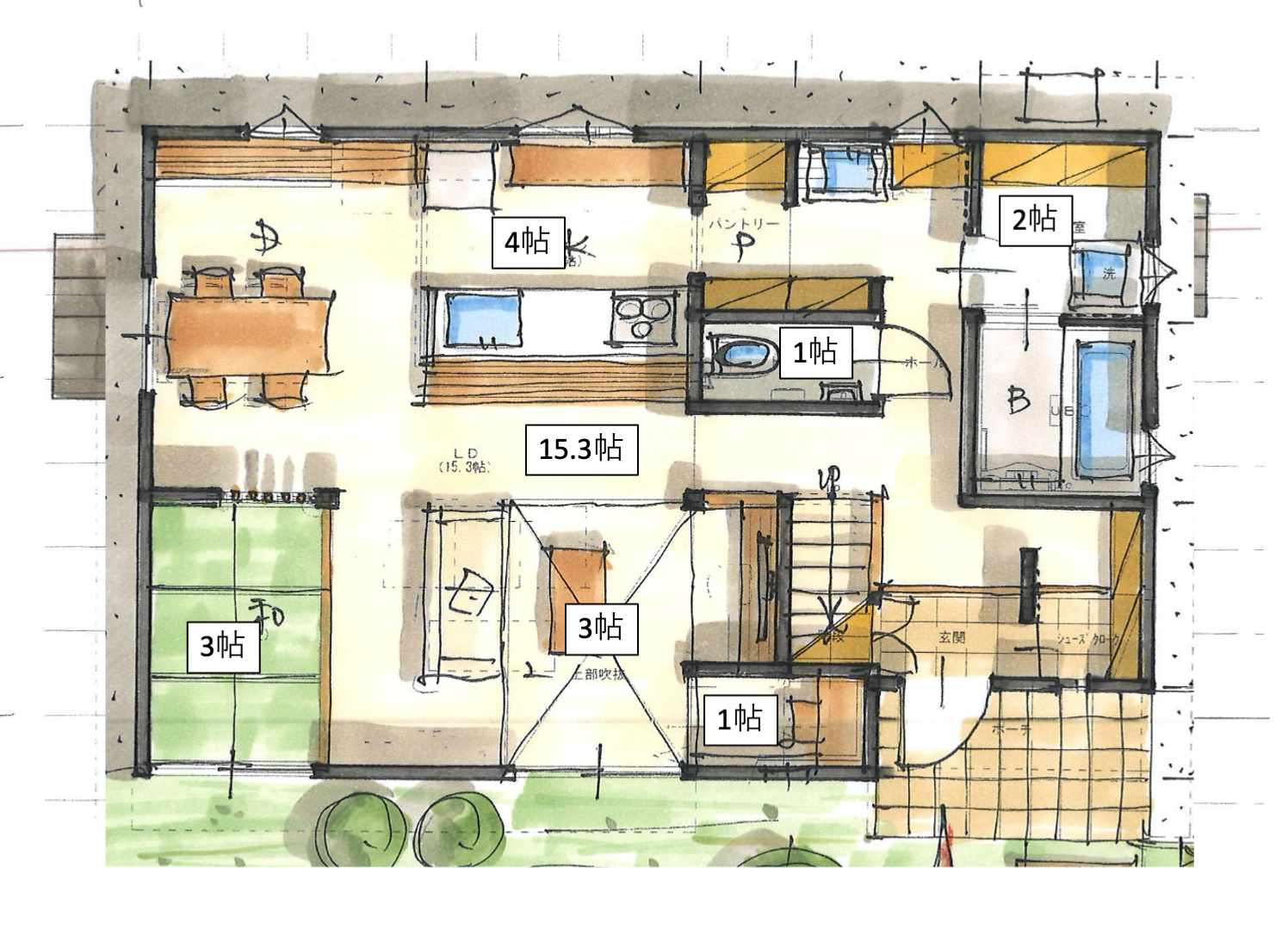 35坪の家の間取りと価格相場平屋・総二階・4LDKプランの違いとは