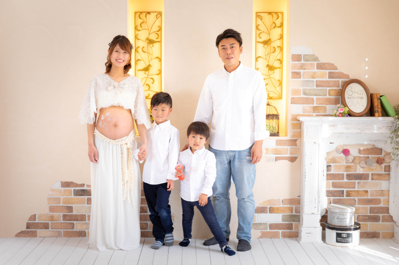 家族で残すマタニティフォト＊ - 京都・滋賀で自然な写真が残せるフォトスタジオMPM