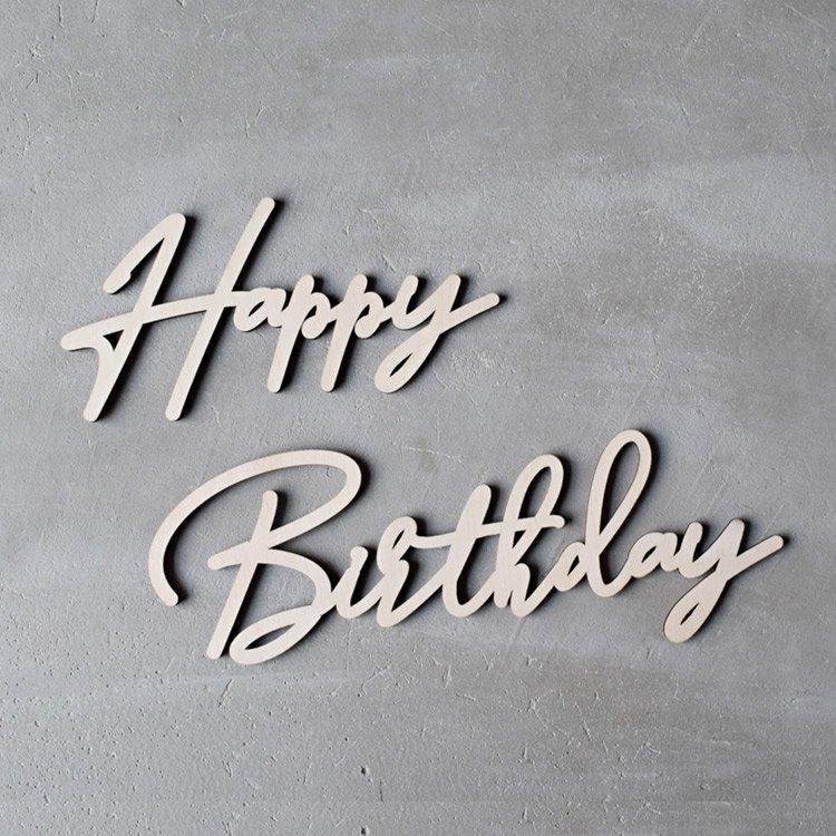 Vector de letras feliz cumpleañosVector gratuito