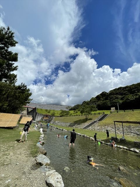 沖縄川遊び糸満市嘉手志川で生き物観察と水遊び沖縄エンジョイ