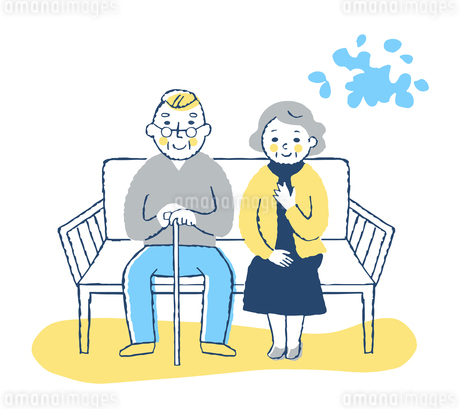 老夫婦季節行事の無料イラスト素材集