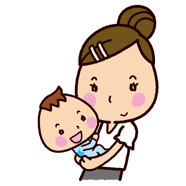 子供を抱きしめる イラスト479 無料写真