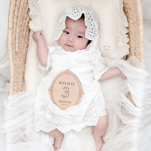 月齢カード マンスリーカード 水彩②