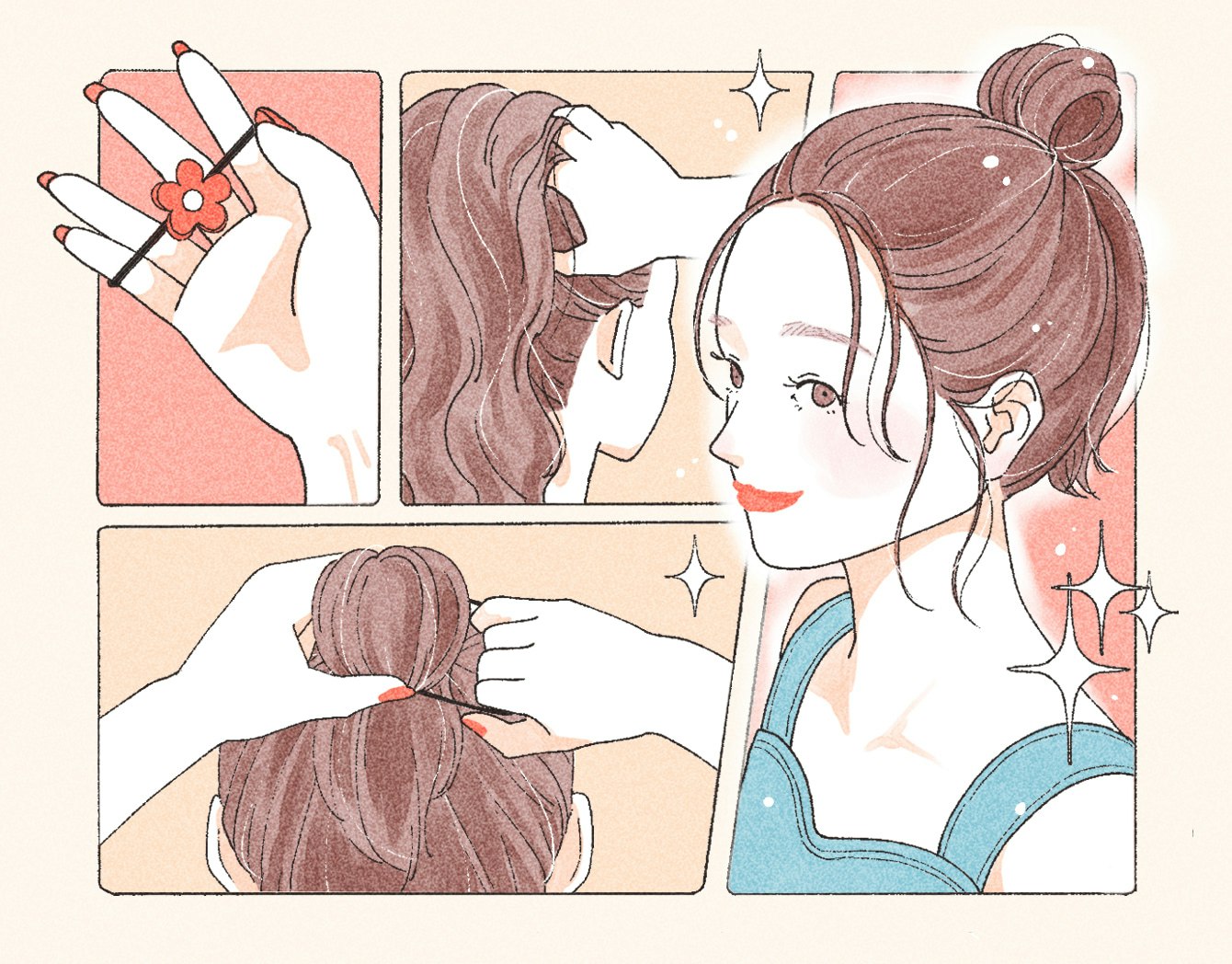 めーーーーちゃくちゃ簡単なお団子🍡 ピンなしでルーズにできちゃうよ🫶🏻2歳さんのヘアアレンジヘアアレンジ女の子ヘアキッズヘアアレンジお団子ヘアピンなし