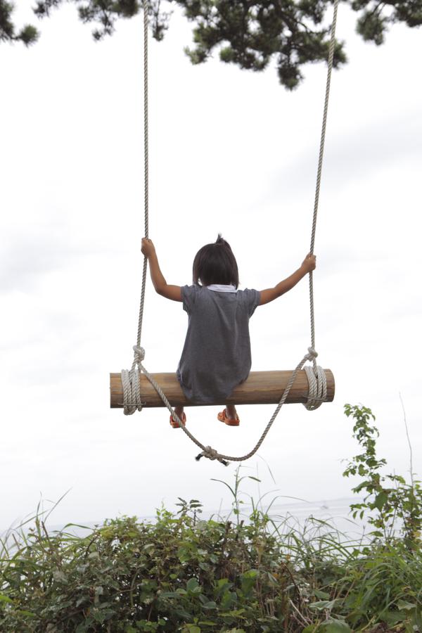 恋人ブランコ”を楽しむ、 左から みなみかわ、チョコレートプラネット松尾 - チョコプラ、みなみかわ、王林が愛知県で夏ロケ イルカショーや恋人ブランコ体験画像ギャラリー 1 6- お笑いナタリ