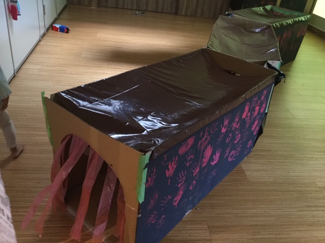 お化け屋敷ごっこ - ようこそ！丸石保育園へ