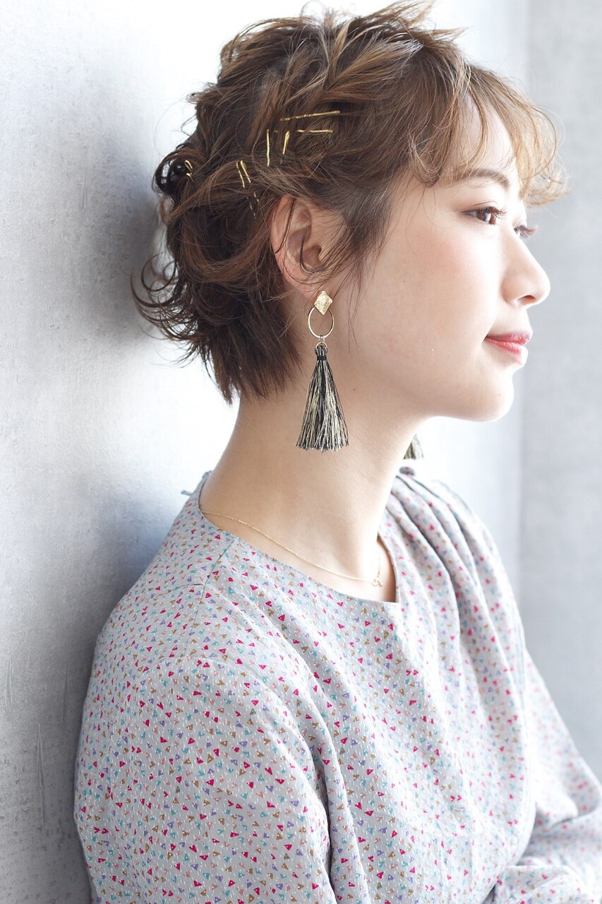 ショートスタイルのヘアアレンジ☆彡スタッフブログ花巻温泉ウエディング