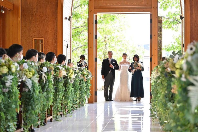 結婚式レポートin富山県 父と一緒に披露宴入場！思いが叶って感無量ですゼクシィ