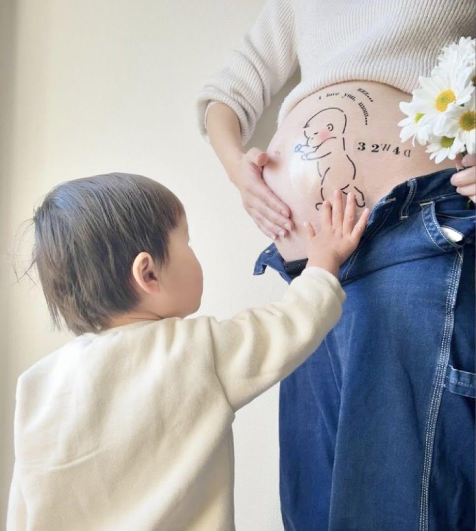シンプル赤ちゃん マタニティシール マタニティフォト マタニティペイントシールの通販 by 88yuz88マタニティフォト マタニティペイントシール ラクマ