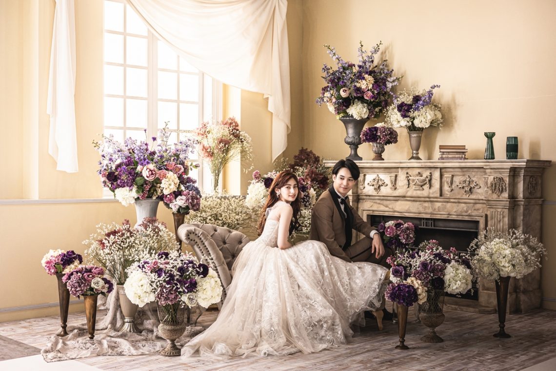 大阪の和装前撮り・フォトウエディングのスタジオゼロ