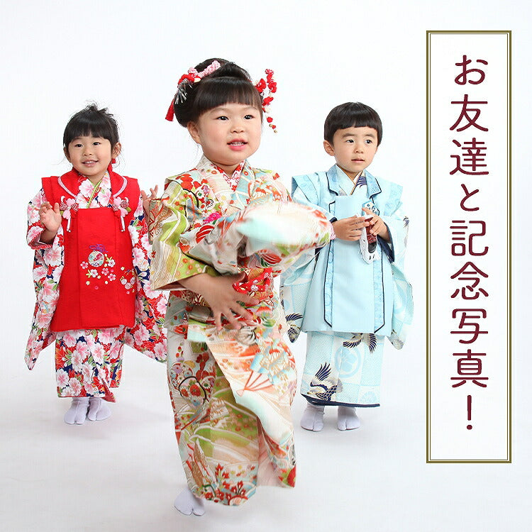 七五三3歳 短いヘアでも可愛く出来ます大阪 平野区、八尾市出張着付け 雅~みやび