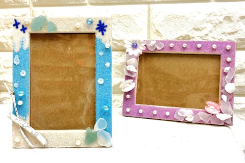 額縁に入れて子どもの作品を手作りでお洒落に❤100均でつくる簡単な方法