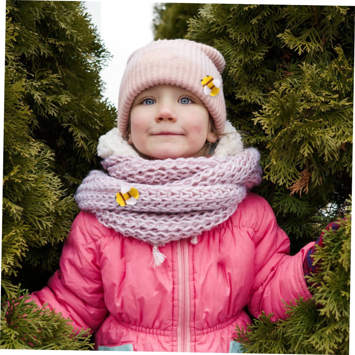 子供用ウールフェルトヘアアクセサリー5点ギフトボックスセット パート2- ショップ nabi-honey-garden ヘアアクセサリー -Pinkoi